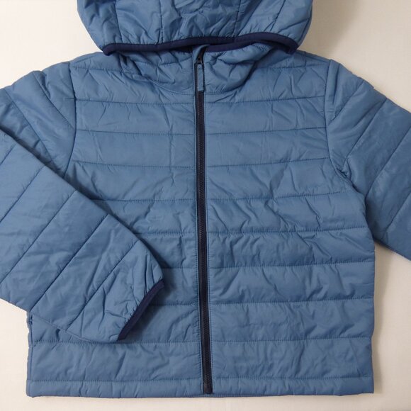 NWT Crewcuts Blue Puffer Coat, Size Large (10 Years) - Picture 1 of 3
